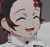 Profile picture (tanjiro anime pfp) with dims of 381x360 and size of 195.49 KB