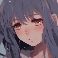 Profile picture (depressed anime pfp) with dims of 717x716 and size of 586.81 KB