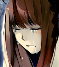 Profile picture (depressed anime pfp) with dims of 413x472 and size of 166.35 KB