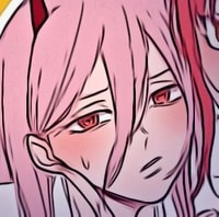Profile picture (power chainsaw man pfp) with dims of 289x287 and size of 125.74 KB