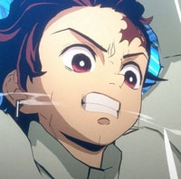 Profile picture (tanjiro anime pfp) with dims of 403x400 and size of 242.42 KB