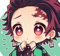 Profile picture (tanjiro anime pfp) with dims of 526x499 and size of 314.54 KB