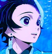 Profile picture (tanjiro anime pfp) with dims of 424x443 and size of 253.18 KB