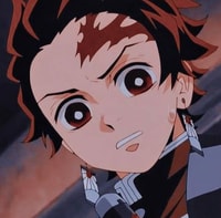 Profile picture (tanjiro anime pfp) with dims of 366x361 and size of 156.91 KB