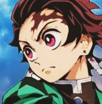 Profile picture (tanjiro anime pfp) with dims of 577x589 and size of 352.63 KB