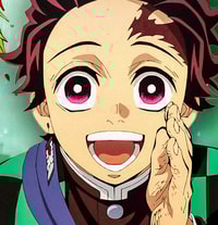 Profile picture (tanjiro anime pfp) with dims of 690x715 and size of 922.68 KB