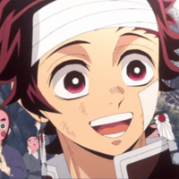 Profile picture (tanjiro anime pfp) with dims of 1200x1200 and size of 485.74 KB