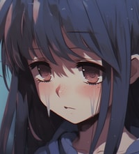 Profile picture (depressed anime pfp) with dims of 765x849 and size of 651.26 KB