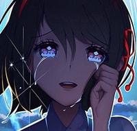 Profile picture (depressed anime pfp) with dims of 912x872 and size of 729.34 KB