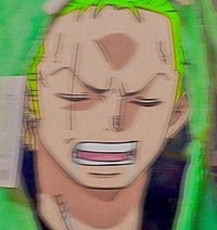 Profile picture (zoro anime pfp one eye) with dims of 424x450 and size of 304.92 KB