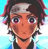 Profile picture (tanjiro anime pfp) with dims of 217x224 and size of 65.56 KB