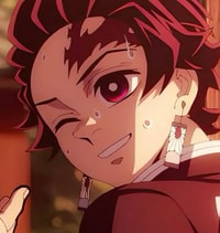 Profile picture (tanjiro anime pfp) with dims of 354x375 and size of 153.39 KB