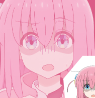 Profile picture (boochi the rock anime pfp) with dims of 189x196 and size of 42.67 KB