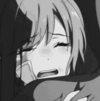 Profile picture (depressed anime pfp) with dims of 353x358 and size of 50.23 KB