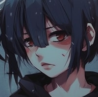 Profile picture (depressed anime pfp) with dims of 477x476 and size of 273.12 KB