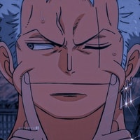 Profile picture (zoro anime pfp one eye) with dims of 736x736 and size of 648.73 KB