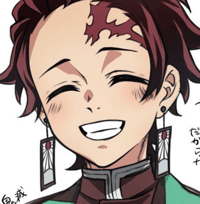 Profile picture (tanjiro anime pfp) with dims of 809x827 and size of 279.91 KB