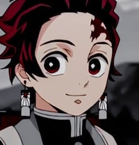 Profile picture (tanjiro anime pfp) with dims of 322x336 and size of 119.45 KB
