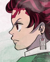 Profile picture (tanjiro anime pfp) with dims of 240x298 and size of 101.62 KB