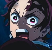 Profile picture (tanjiro anime pfp) with dims of 343x333 and size of 134.39 KB