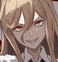 Profile picture (power chainsaw man pfp) with dims of 347x372 and size of 141.83 KB