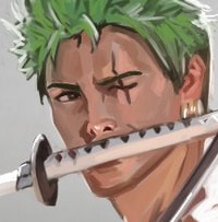 Profile picture (zoro anime pfp one eye) with dims of 217x221 and size of 76.09 KB