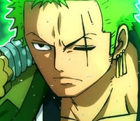 Profile picture (zoro anime pfp one eye) with dims of 375x323 and size of 171.21 KB