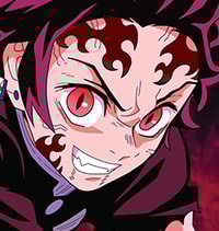 Profile picture (tanjiro anime pfp) with dims of 226x239 and size of 100.21 KB