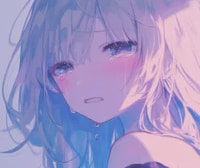 Profile picture (depressed anime pfp) with dims of 231x195 and size of 50.52 KB