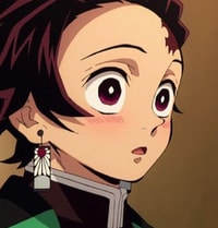 Profile picture (tanjiro anime pfp) with dims of 294x308 and size of 103.37 KB