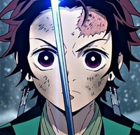 Profile picture (tanjiro anime pfp) with dims of 427x410 and size of 305.25 KB