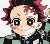 Profile picture (tanjiro anime pfp) with dims of 690x608 and size of 418.34 KB