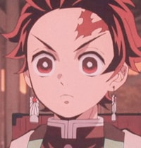 Profile picture (tanjiro anime pfp) with dims of 352x368 and size of 186.80 KB