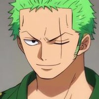 Profile picture (zoro anime pfp one eye) with dims of 203x203 and size of 54.22 KB