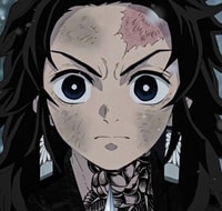 Profile picture (tanjiro anime pfp) with dims of 560x534 and size of 281.44 KB
