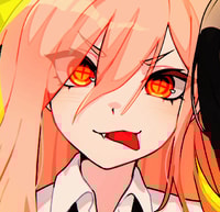 Profile picture (power chainsaw man pfp) with dims of 395x382 and size of 216.79 KB