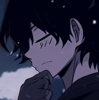 Profile picture (depressed anime pfp) with dims of 273x275 and size of 89.82 KB