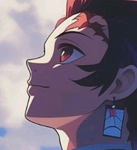 Profile picture (tanjiro anime pfp) with dims of 233x256 and size of 73.36 KB