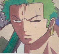 Profile picture (zoro anime pfp one eye) with dims of 415x380 and size of 236.17 KB