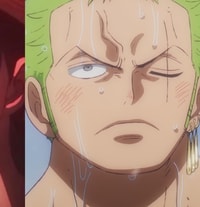 Profile picture (zoro anime pfp one eye) with dims of 1564x1619 and size of 765.96 KB