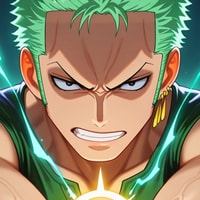 Profile picture (zoro anime pfp one eye) with dims of 302x302 and size of 146.66 KB