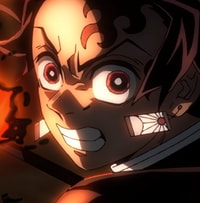 Profile picture (tanjiro anime pfp) with dims of 564x575 and size of 318.87 KB