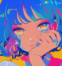 Profile picture (depressed anime pfp) with dims of 358x378 and size of 142.06 KB