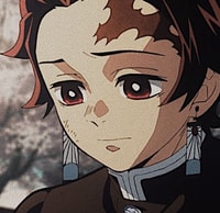 Profile picture (tanjiro anime pfp) with dims of 534x518 and size of 438.03 KB