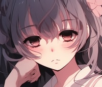 Profile picture (depressed anime pfp) with dims of 665x571 and size of 512.41 KB