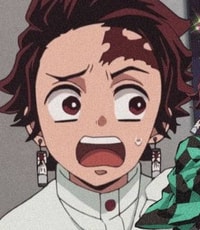 Profile picture (tanjiro anime pfp) with dims of 318x366 and size of 188.74 KB