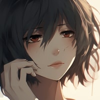 Profile picture (depressed anime pfp) with dims of 570x571 and size of 383.89 KB