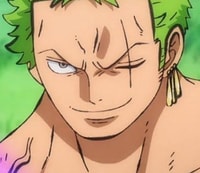 Profile picture (zoro anime pfp one eye) with dims of 393x340 and size of 145.88 KB