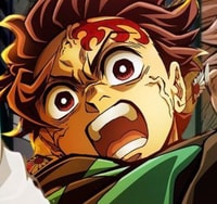 Profile picture (tanjiro anime pfp) with dims of 388x365 and size of 244.61 KB