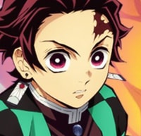 Profile picture (tanjiro anime pfp) with dims of 312x302 and size of 128.61 KB